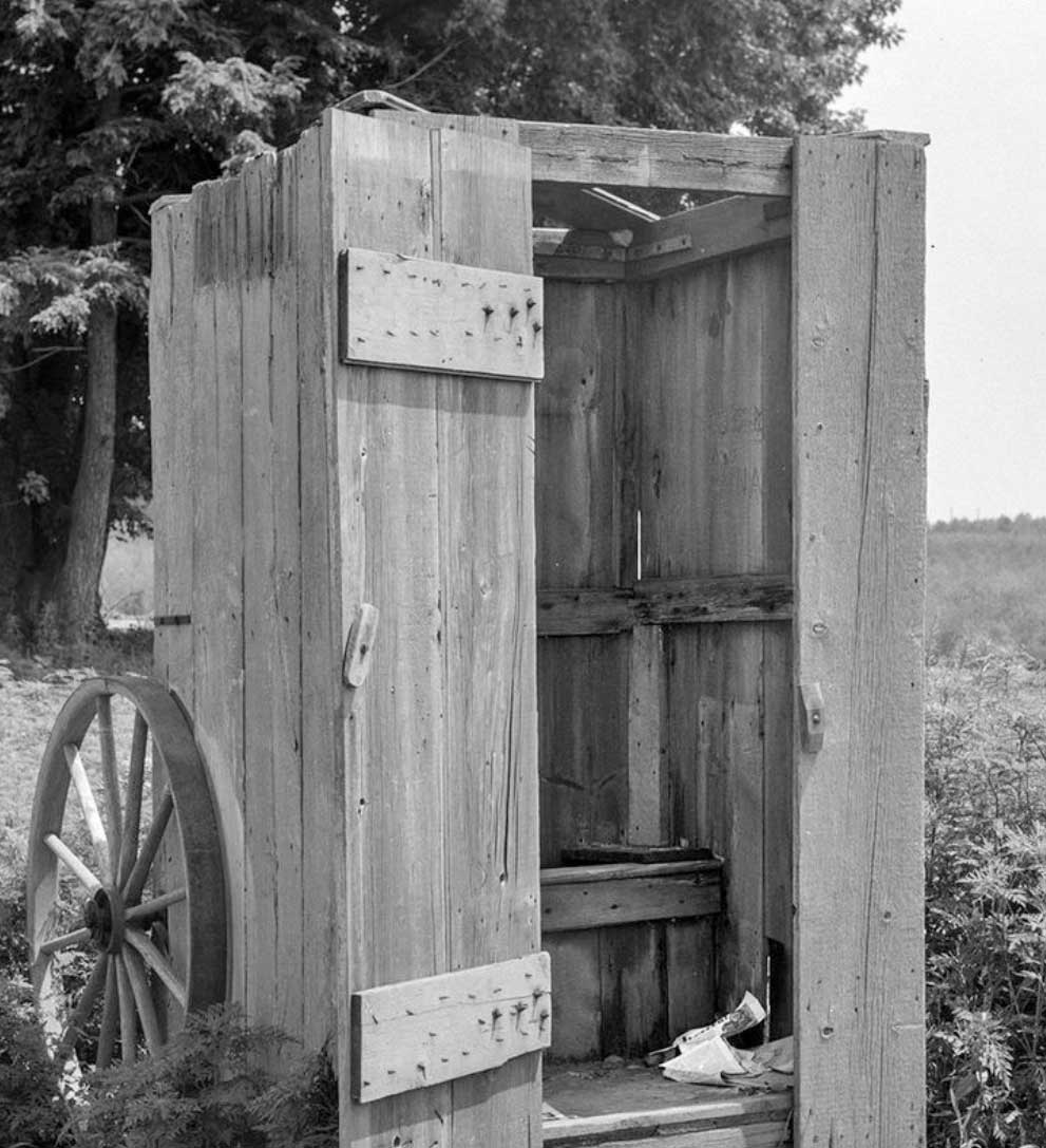 “outhouse on wheels”