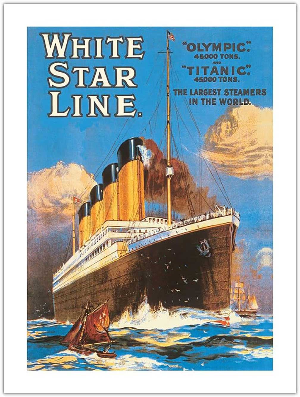 poster advertising the White Star Line’s ill-fated RMS Titanic