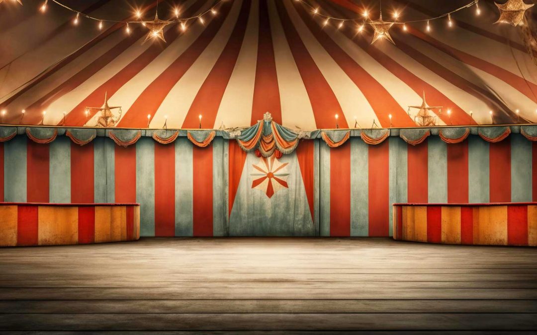 Fun Under The Big Top Circus collectibles reflect colorful history, memories