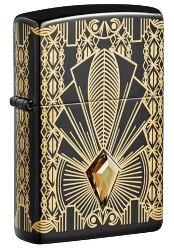 Zippo lighter in Art Deco design