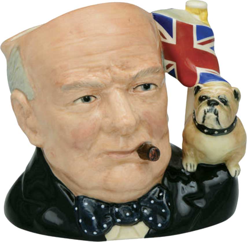 Charles Noke’s Winston Churchill character jug