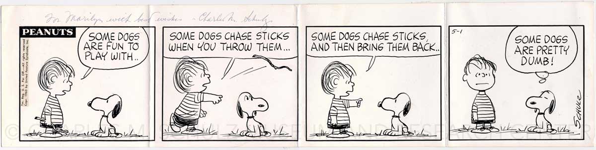 Peanuts comic strip from May 11, 1963